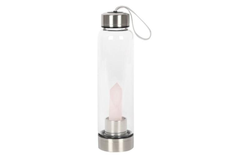 Bottle - Water - Rose Quartz Purifying Glass