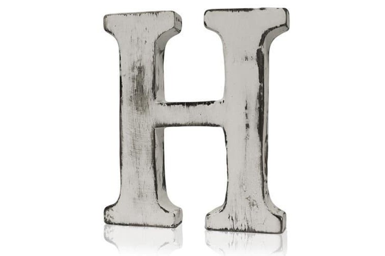 Shabby Chic Letters - H