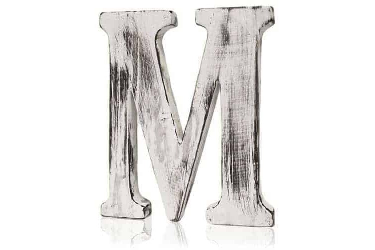 Shabby Chic Letters - M