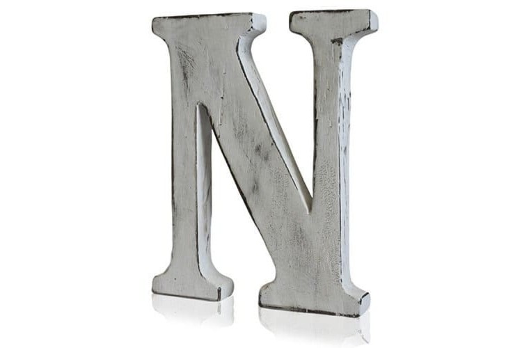 Shabby Chic Letters - N