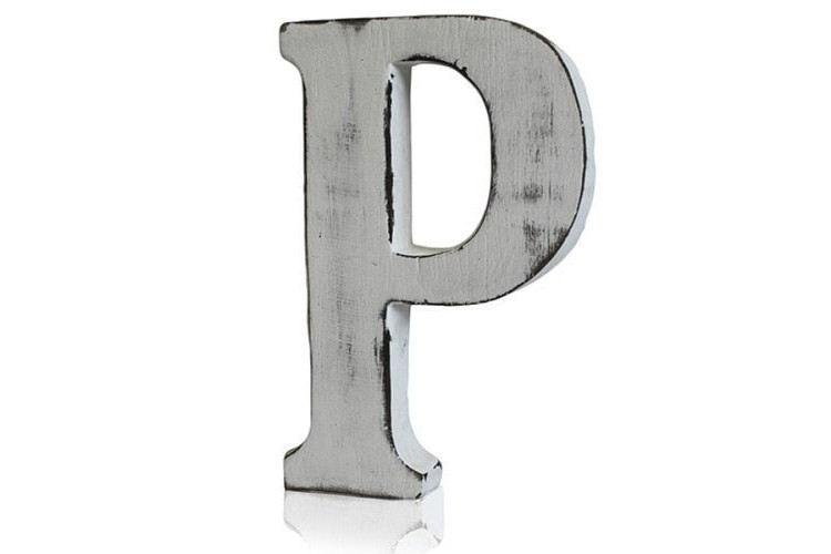 Shabby Chic Letters - P