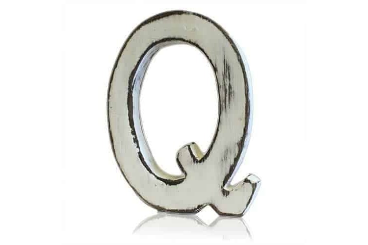 Shabby Chic Letters - Q