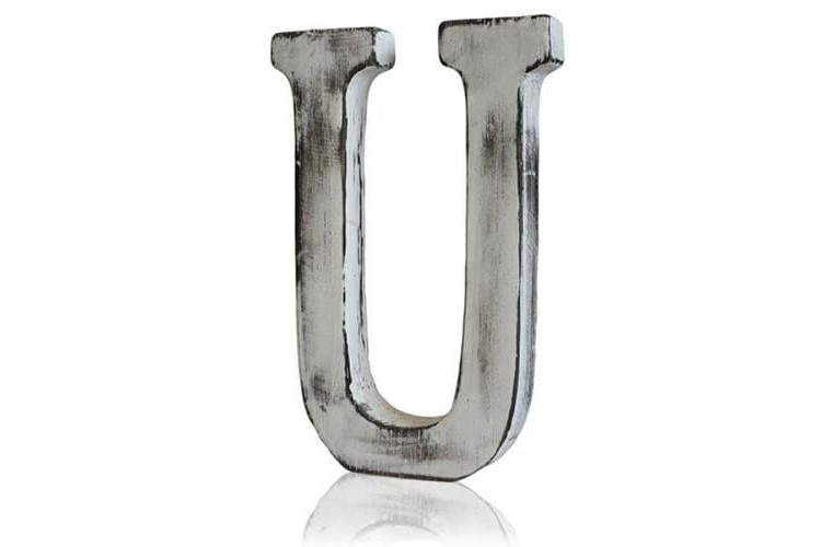 Shabby Chic Letters - U