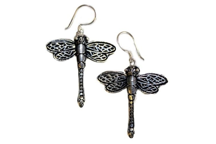 Earrings - Silver - Dragonflies