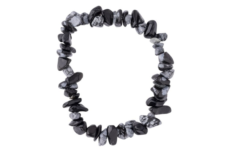Bracelet - Chipstone - Snowflake Obsidian Bracelet
