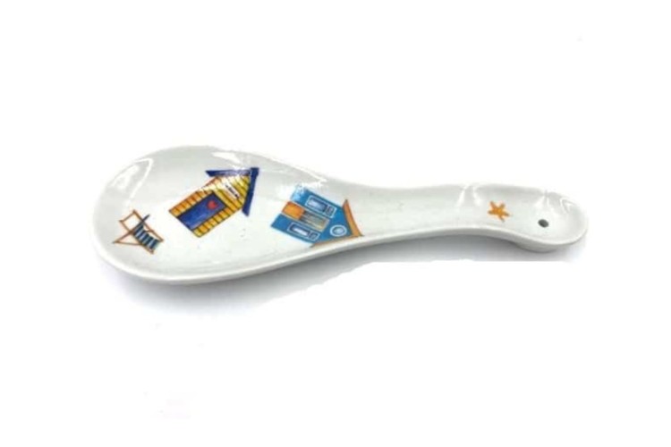 Fine China - Spoon Rest - Beach Hut Design