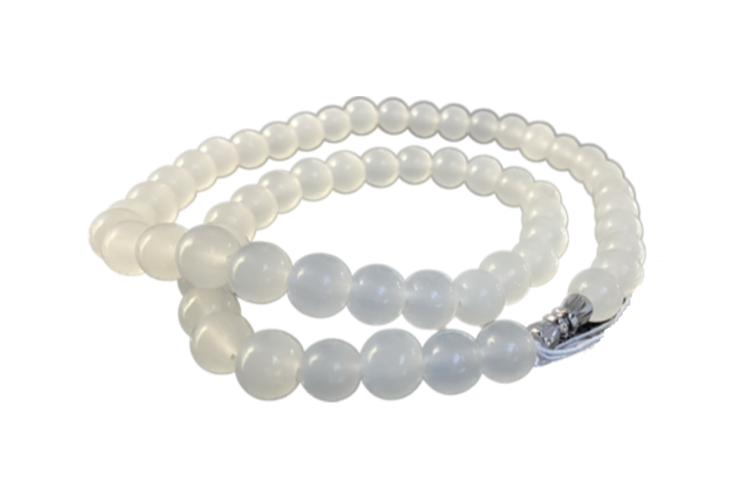 Necklace - White Jade