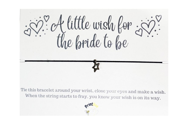 Wish Bracelet - A little wish for Bride To be